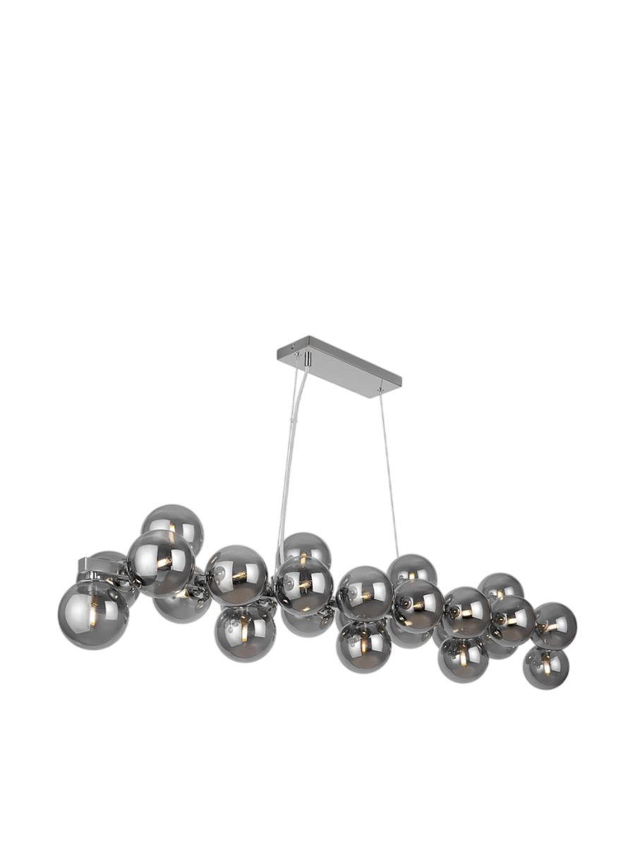 
Lineare Hängelampe „Dallas“ - Grey/Silver
