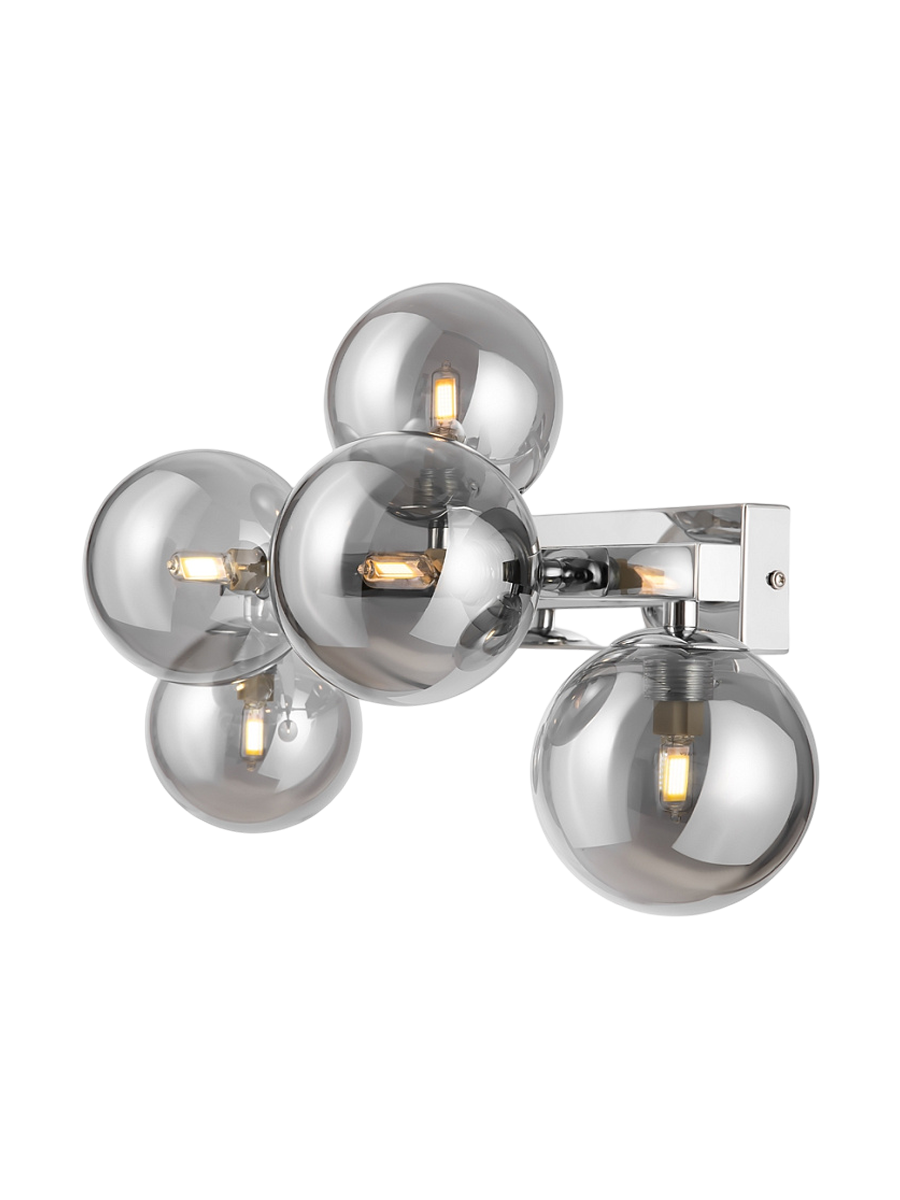 
"Dallas" 5-Light Mini Linear Wall Lamp - Gray/Silver