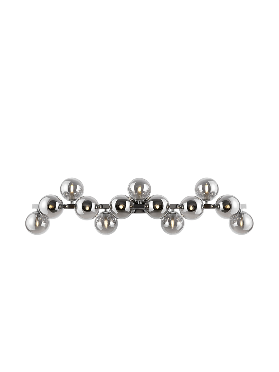 
Dallas" Linear Wall Lamp, 13-Light - Gray/Silver