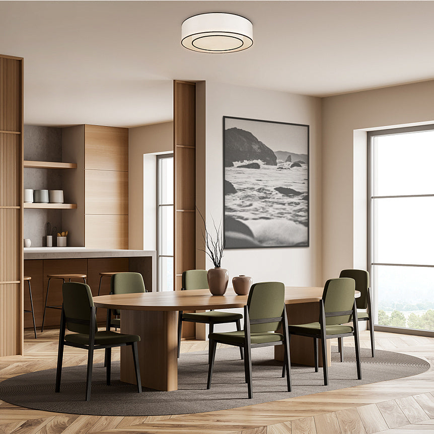 
Ceiling Lamp "Bergamo" - White/ Black