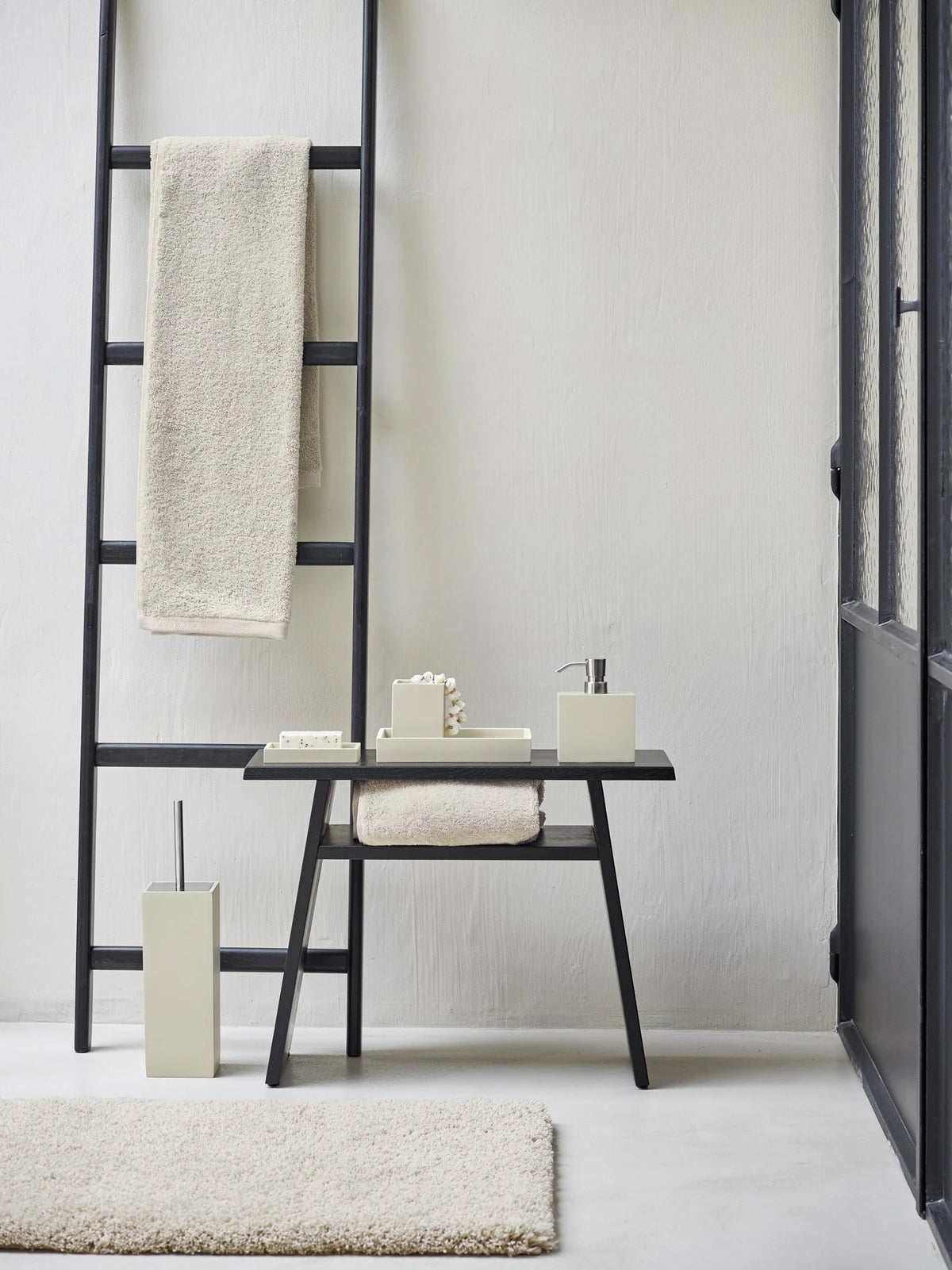 
Hochwertiger Design Toilettenbürstenhalter „Moon“ Beige