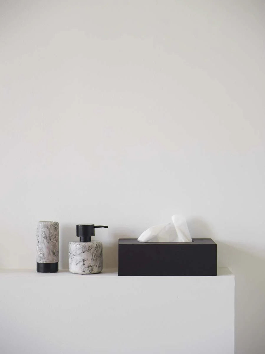 
High-Quality Designer Tissue Box "Moon" - Black