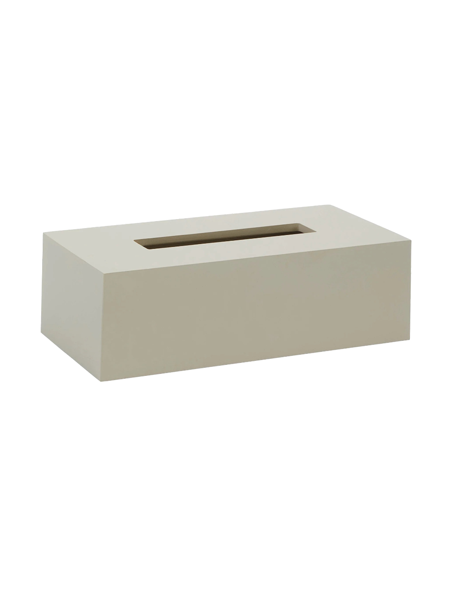 
High-Quality Designer Tissue Box "Moon" Beige