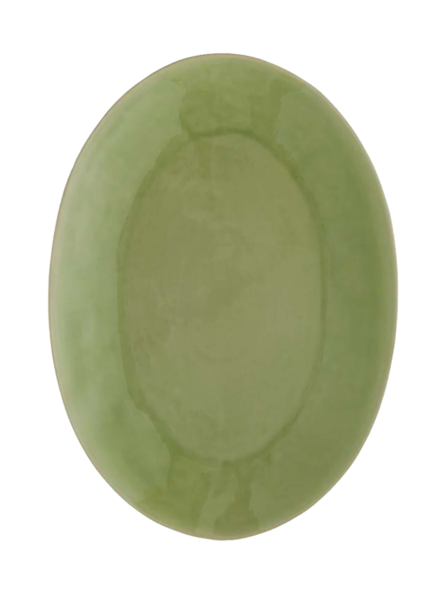 
Handcrafted Serving Platter "Riviera" - Fresh Green
