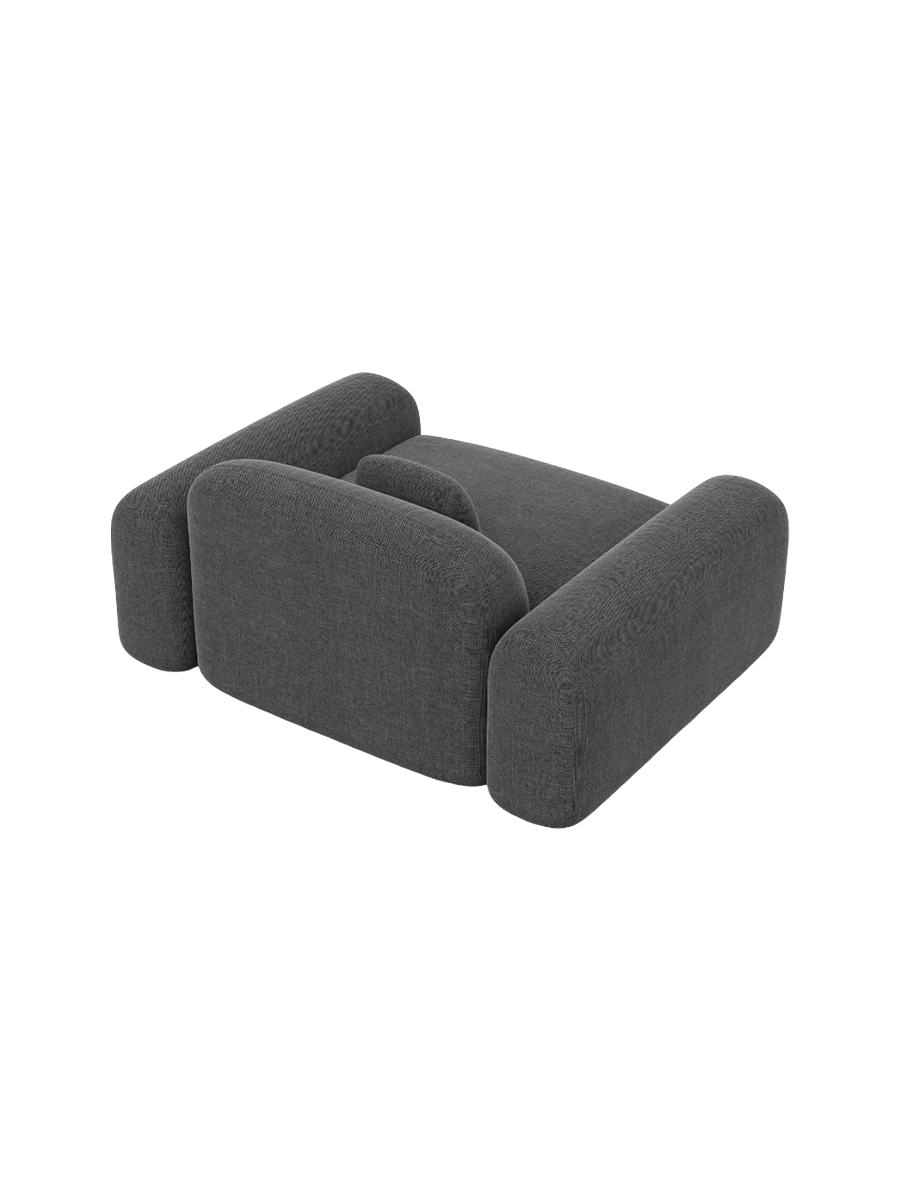 
Design Loungesessel „Ravello“ mit Strukturstoff-Bezug - Strukturstoff Anthrazit