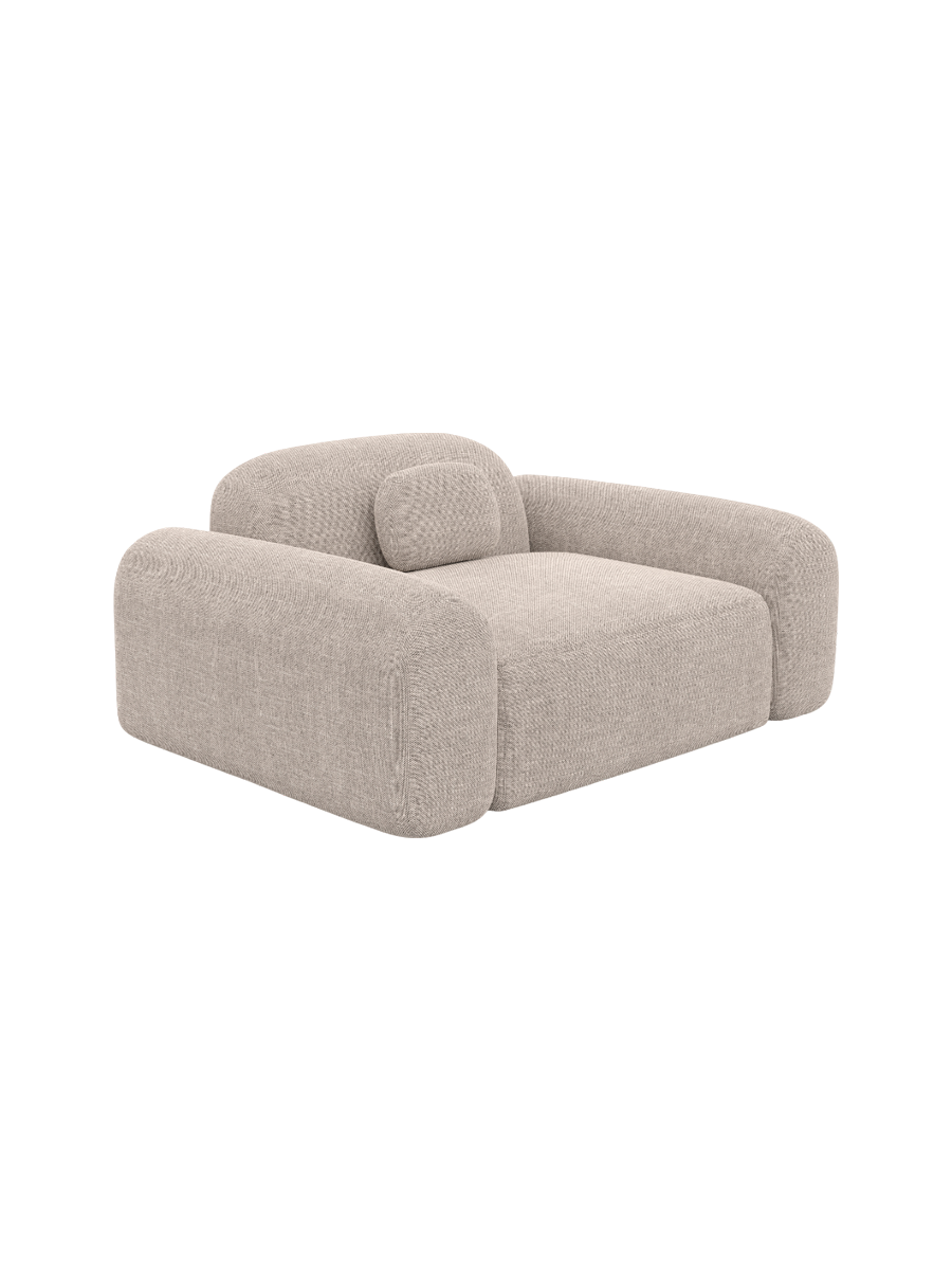 
Design Loungesessel „Ravello“ mit Strukturstoff-Bezug - Strukturstoff Anthrazit