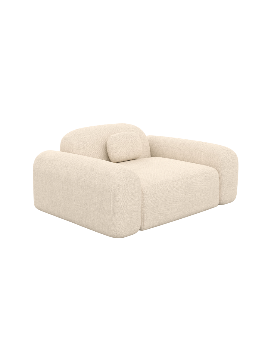 
Design Loungesessel „Ravello“ mit Strukturstoff-Bezug - Strukturstoff Anthrazit