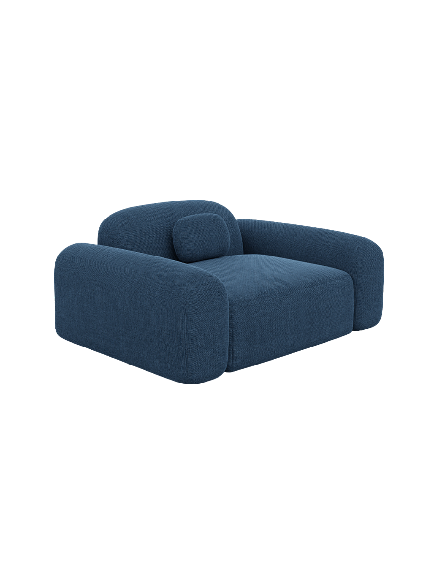 
Design Loungesessel „Ravello“ mit Strukturstoff-Bezug - Strukturstoff Anthrazit