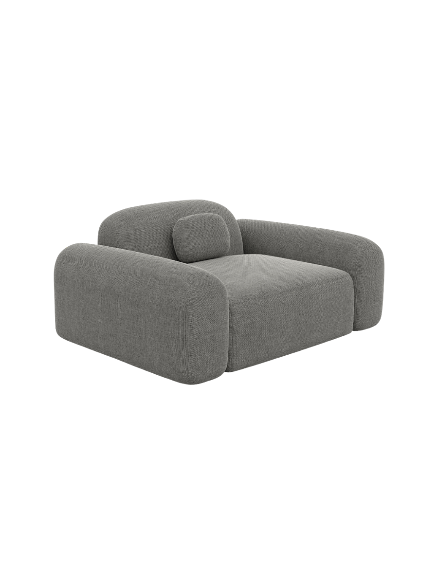 
Design Loungesessel „Ravello“ mit Strukturstoff-Bezug - Strukturstoff Anthrazit