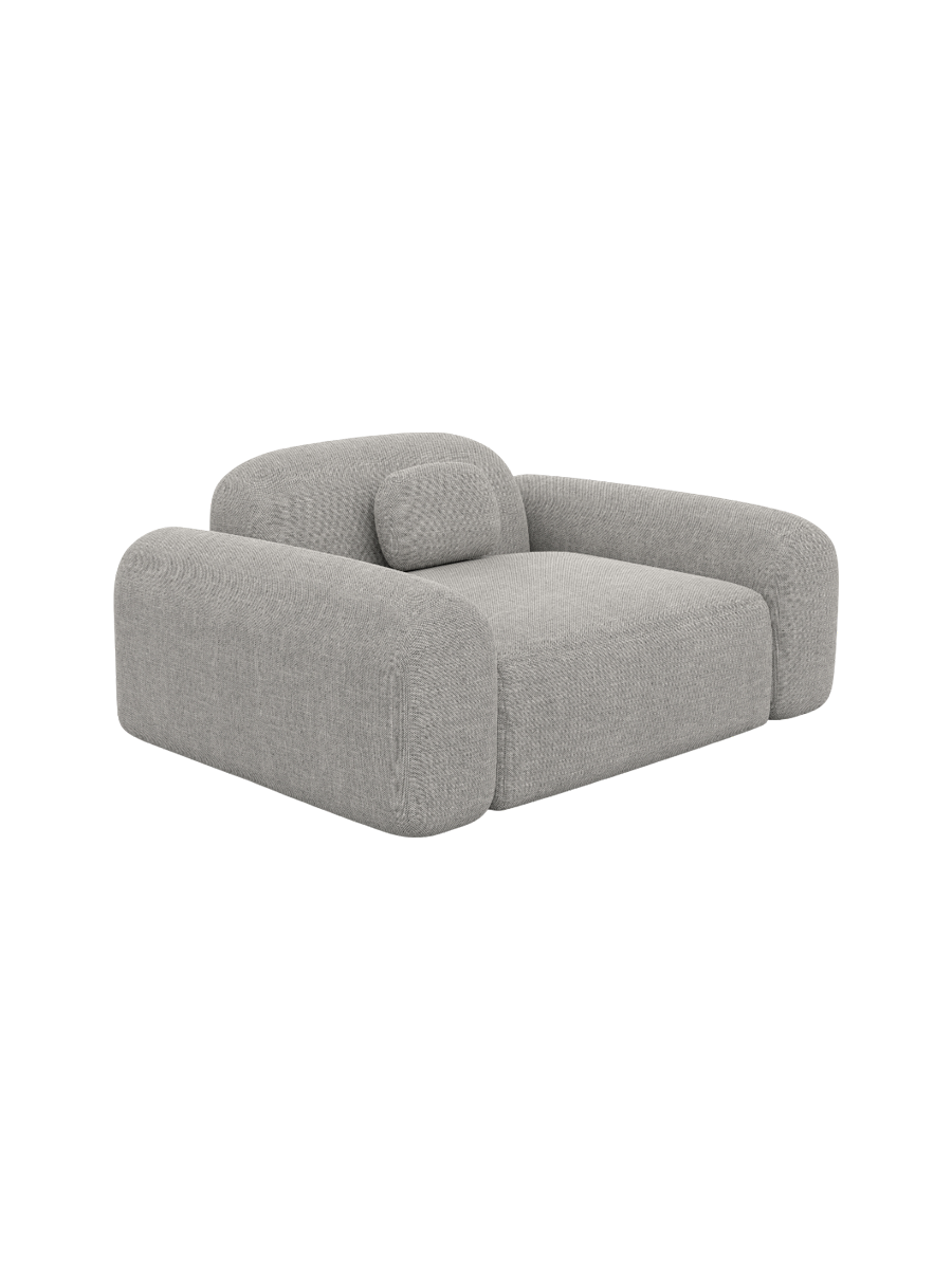 
Design Loungesessel „Ravello“ mit Strukturstoff-Bezug - Strukturstoff Anthrazit