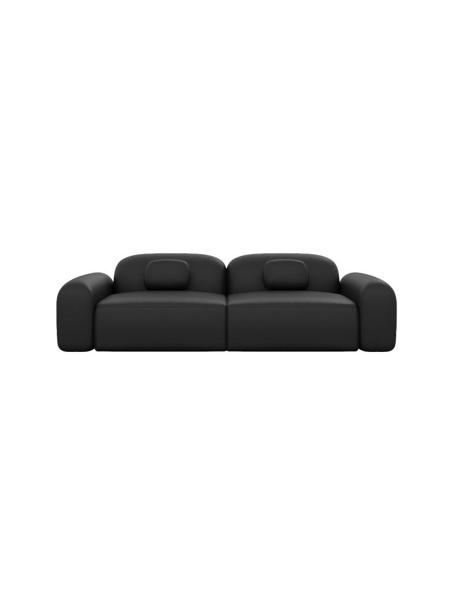 
2-Sitzer Design Echtleder Sofa „Ravello“ - Echtleder Beige