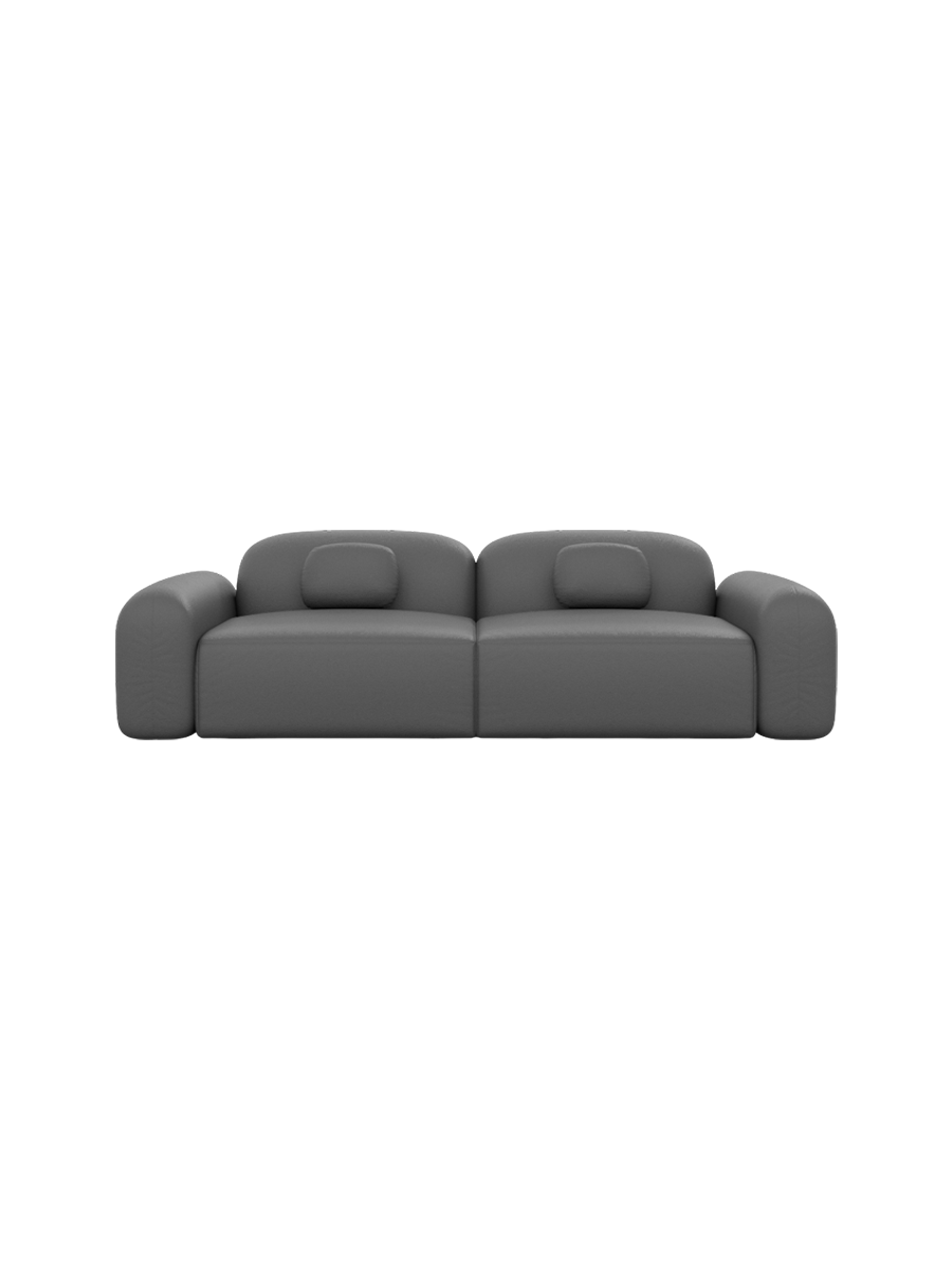 
2-Sitzer Design Echtleder Sofa „Ravello“ - Echtleder Beige