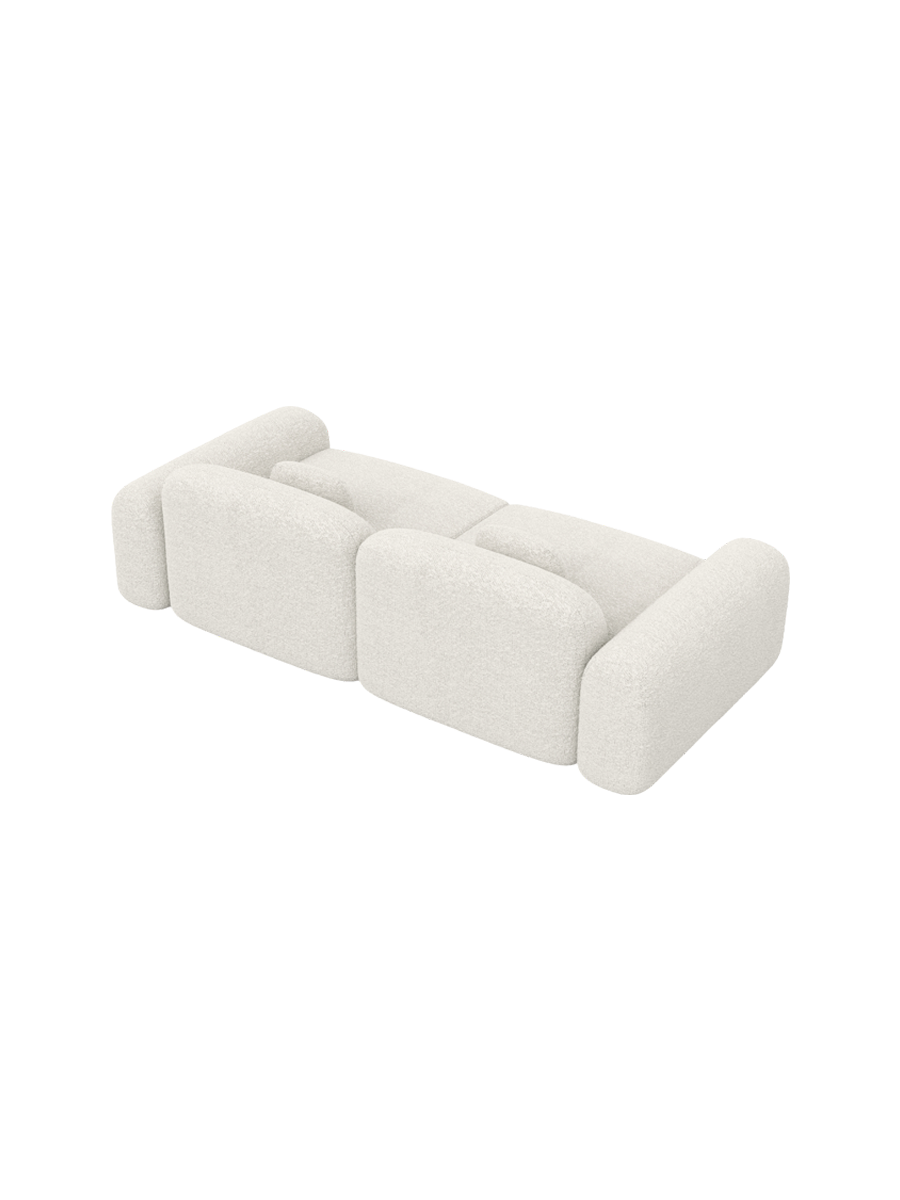 
3-Sitzer Design Sofa „Ravello“ mit Bouclé-Bezug - Bouclé White