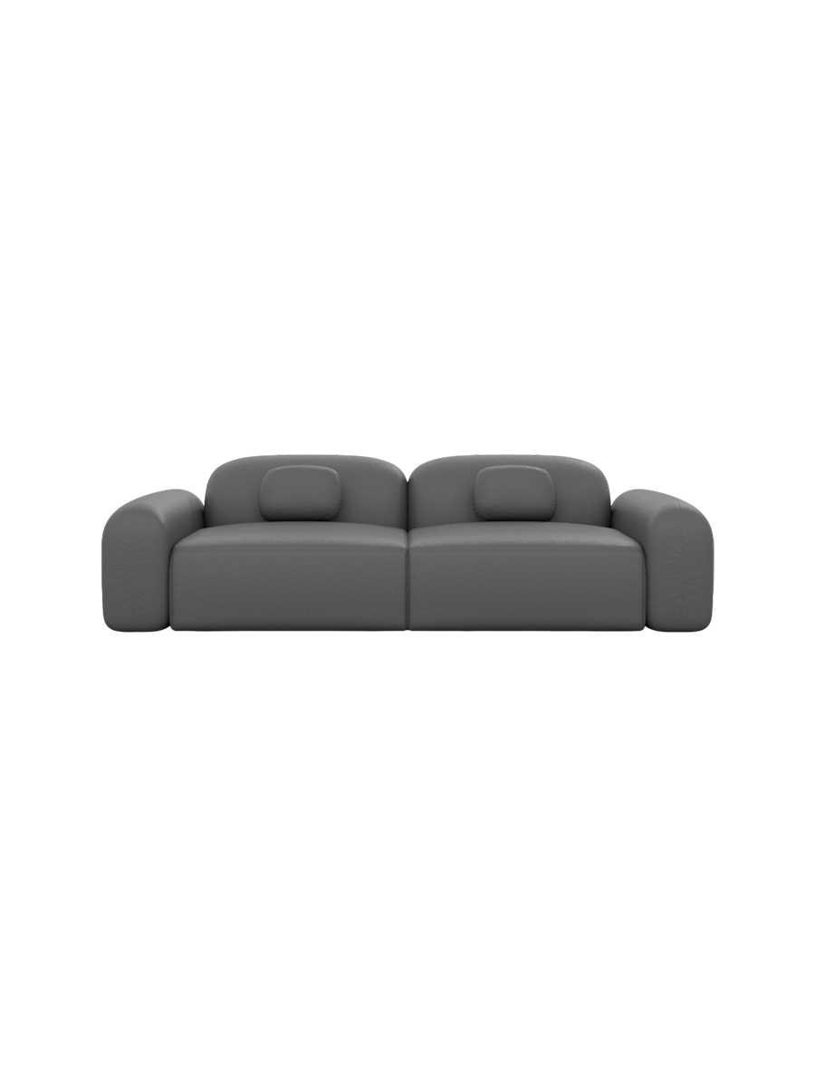 
3-Sitzer Design Echtleder Sofa „Ravello“ - Echtleder Beige