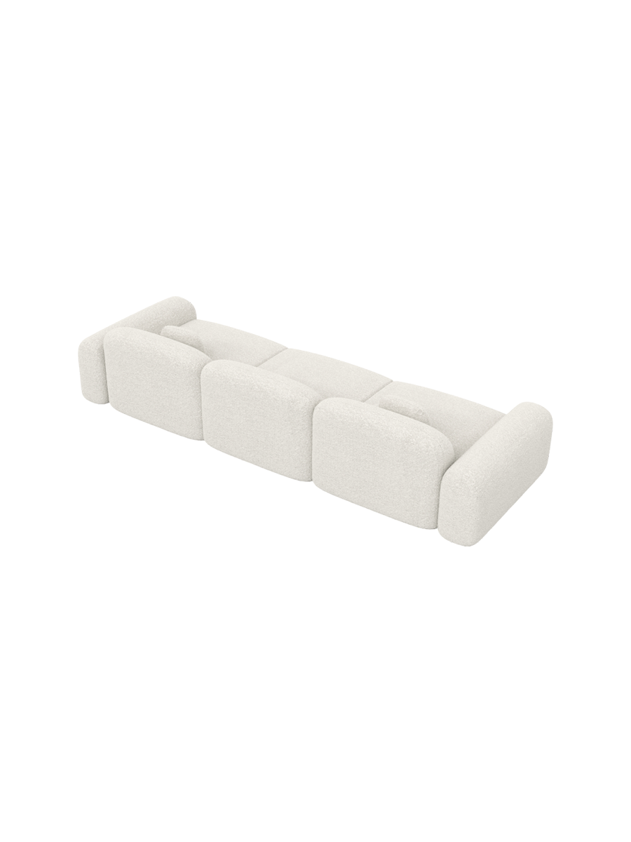 
4-Sitzer Design Sofa „Ravello“ mit Bouclé-Bezug - Bouclé White