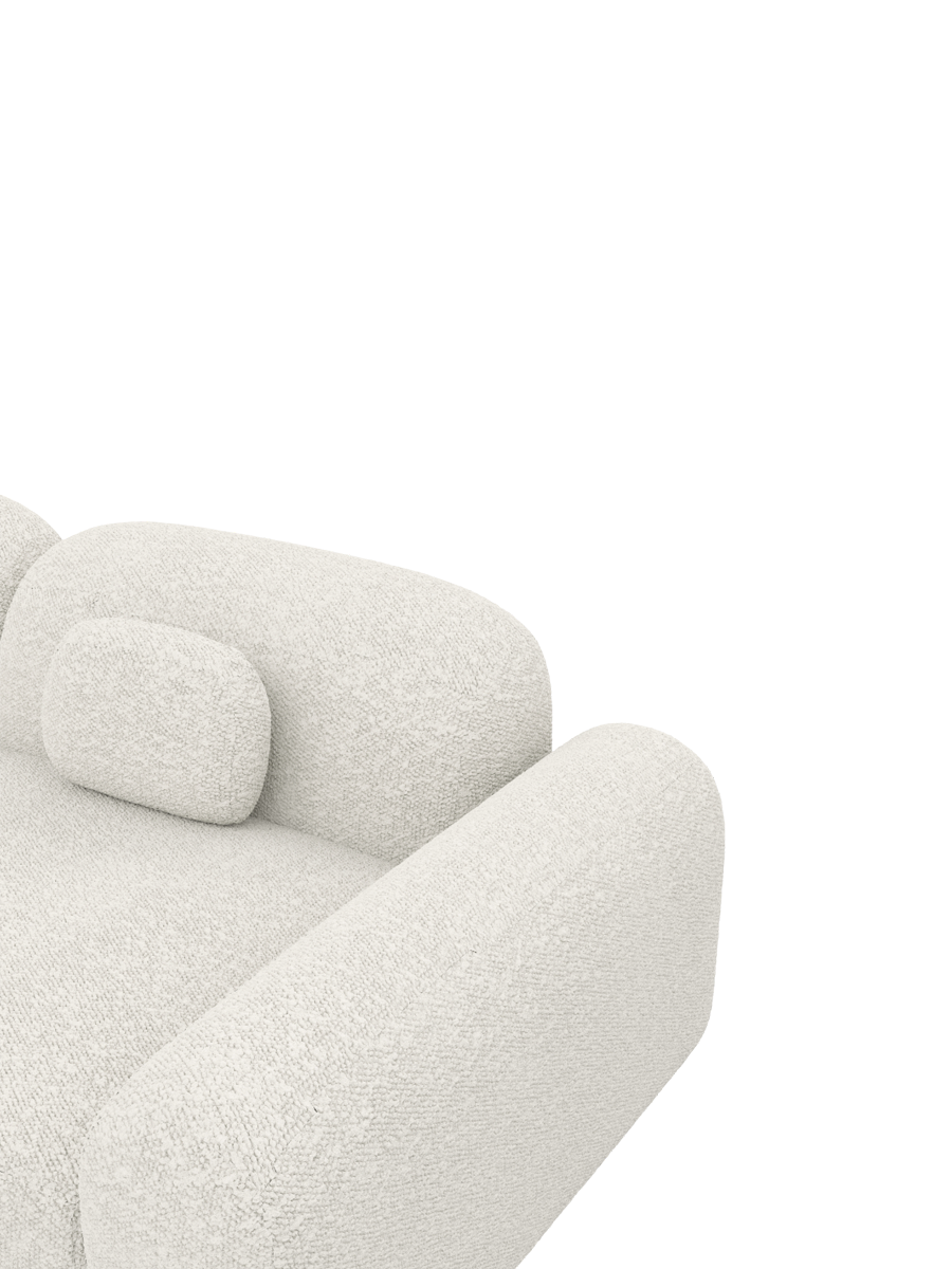 
4-Sitzer Design Sofa „Ravello“ mit Bouclé-Bezug - Bouclé White