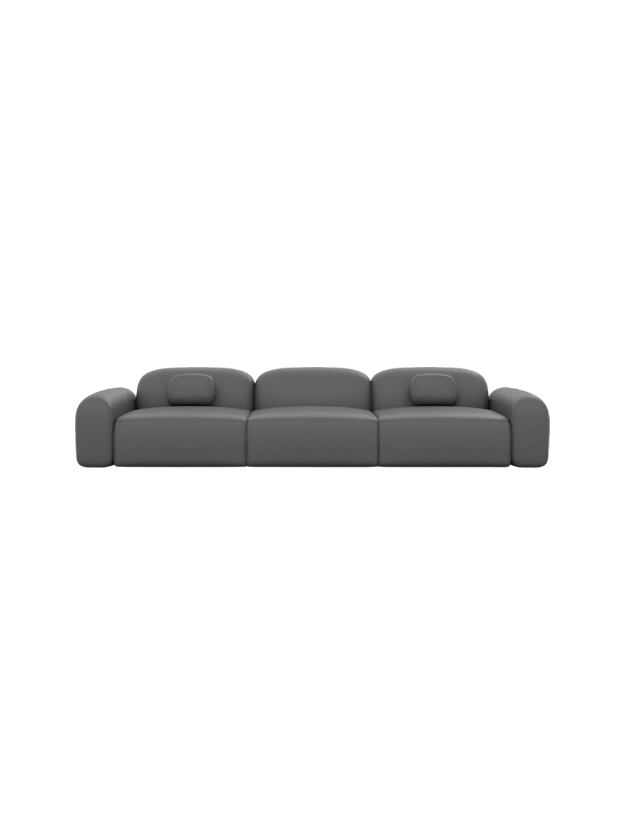 
4-Sitzer Design Echtleder Sofa „Ravello“ - Echtleder Beige