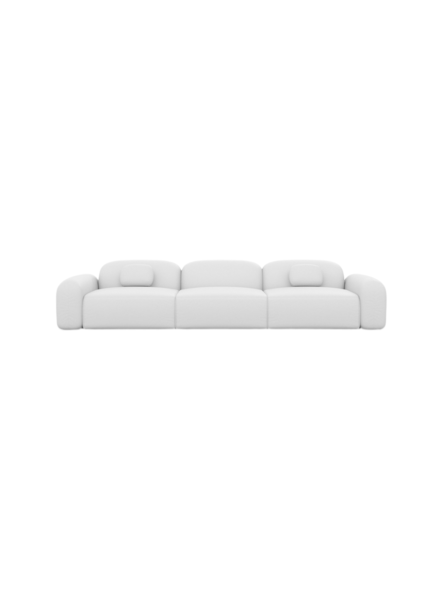 
4-Sitzer Design Echtleder Sofa „Ravello“ - Echtleder Beige