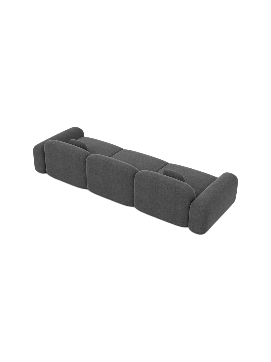 
4-Sitzer Design Sofa „Ravello“ mit Strukturstoff-Bezug - Strukturstoff Anthrazit