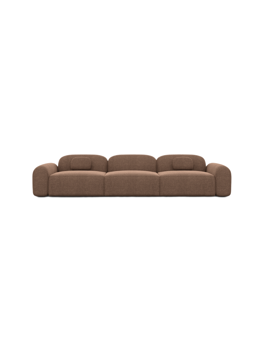 
4-Sitzer Design Sofa „Ravello“ mit Strukturstoff-Bezug - Strukturstoff Anthrazit