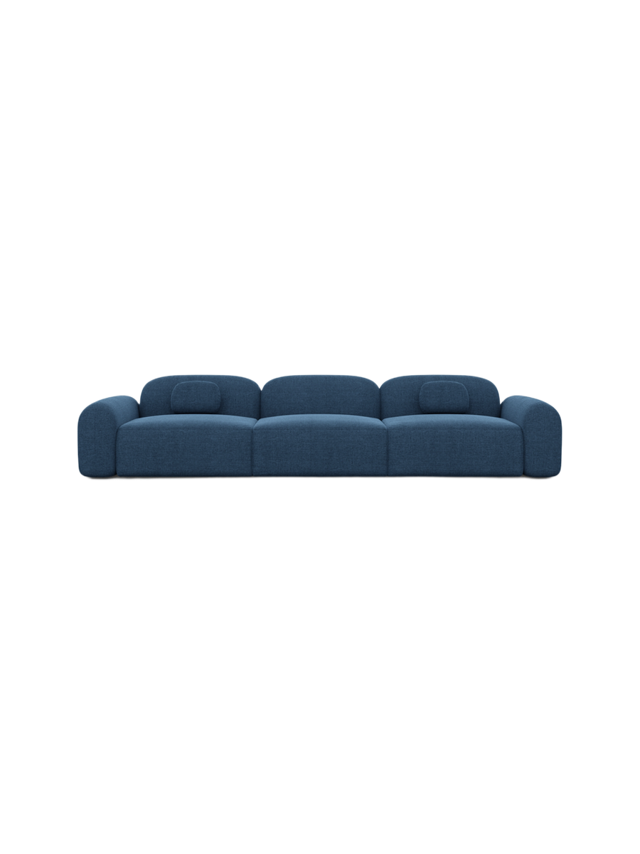 
4-Sitzer Design Sofa „Ravello“ mit Strukturstoff-Bezug - Strukturstoff Anthrazit