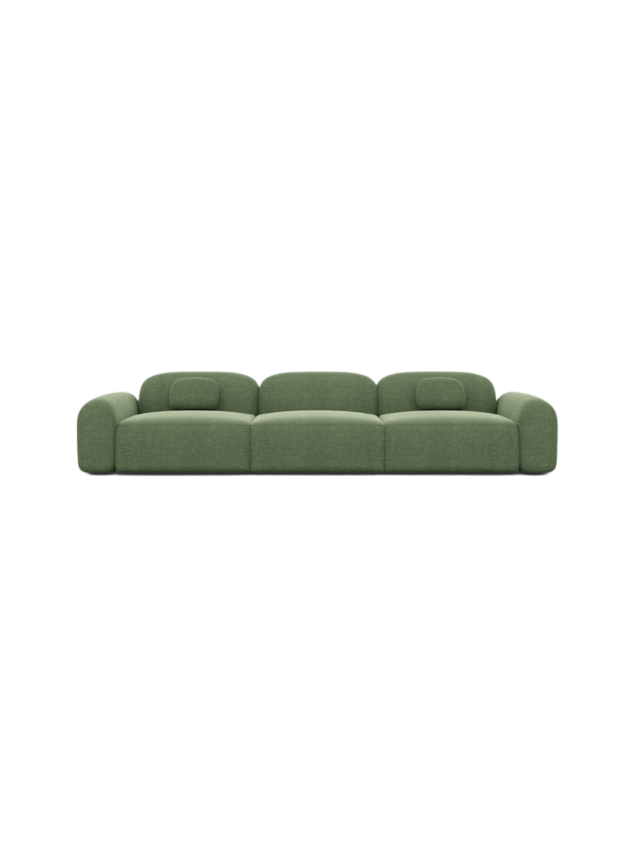 
4-Sitzer Design Sofa „Ravello“ mit Strukturstoff-Bezug - Strukturstoff Anthrazit