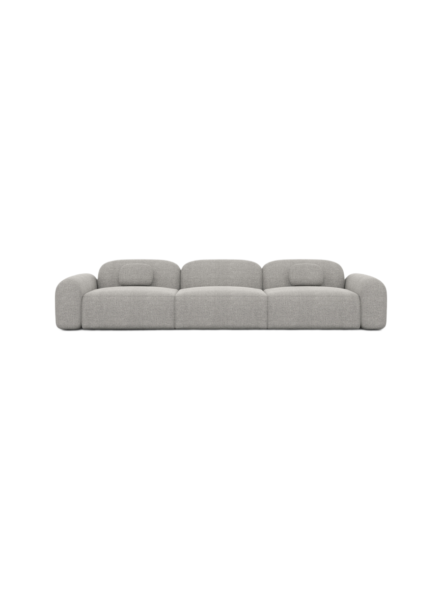 
4-Sitzer Design Sofa „Ravello“ mit Strukturstoff-Bezug - Strukturstoff Anthrazit