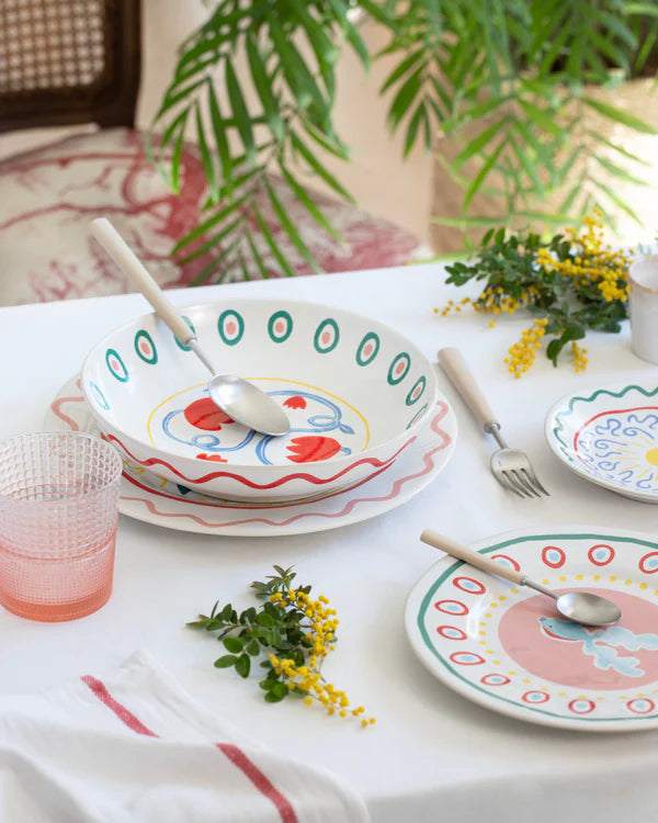 
Handmade Soup & Pasta Bowl "Summer Bliss"