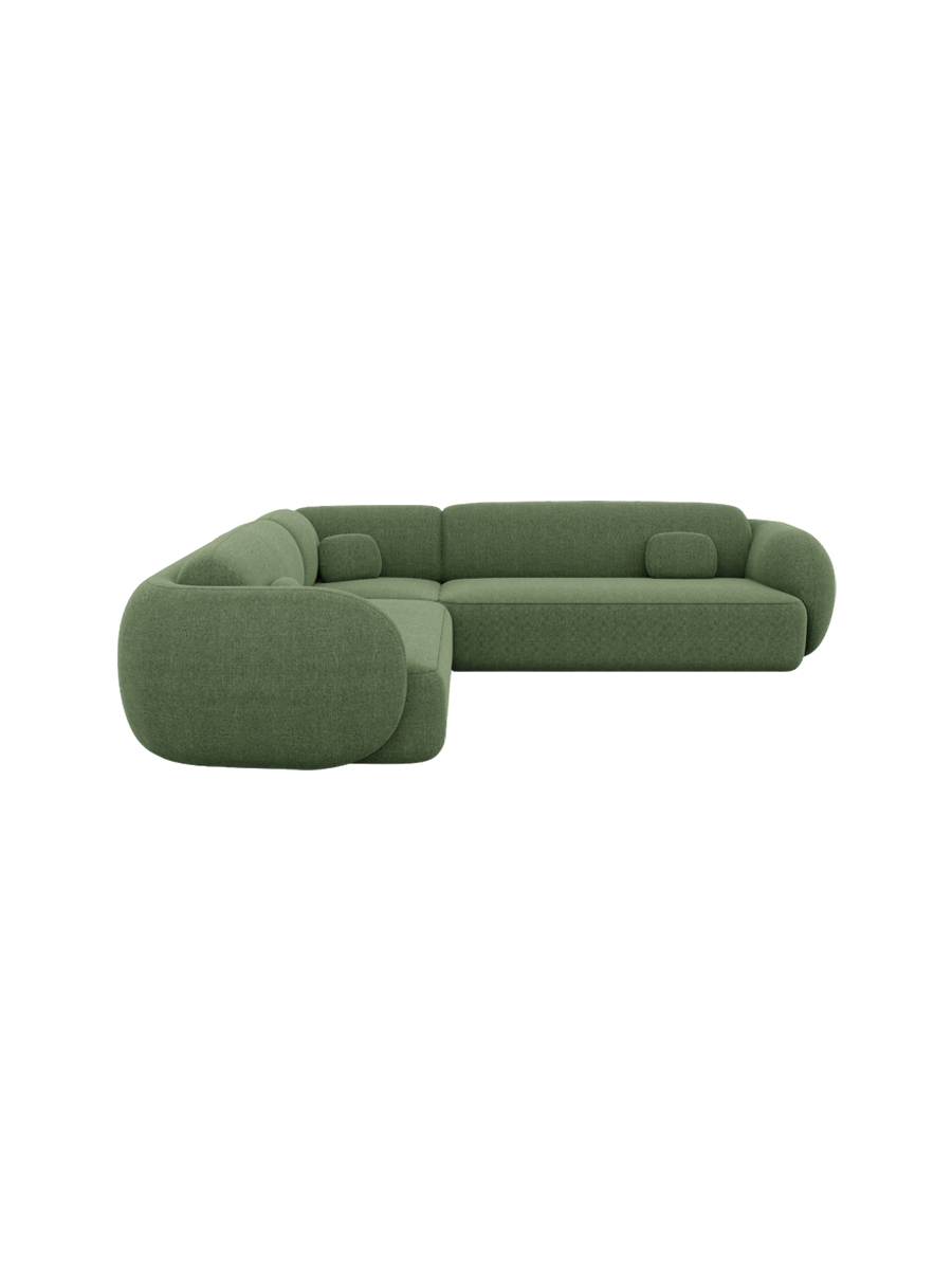
5-Sitzer Design Ecksofa „Avella“ mit Strukturstoff-Bezug - Strukturstoff Anthrazit