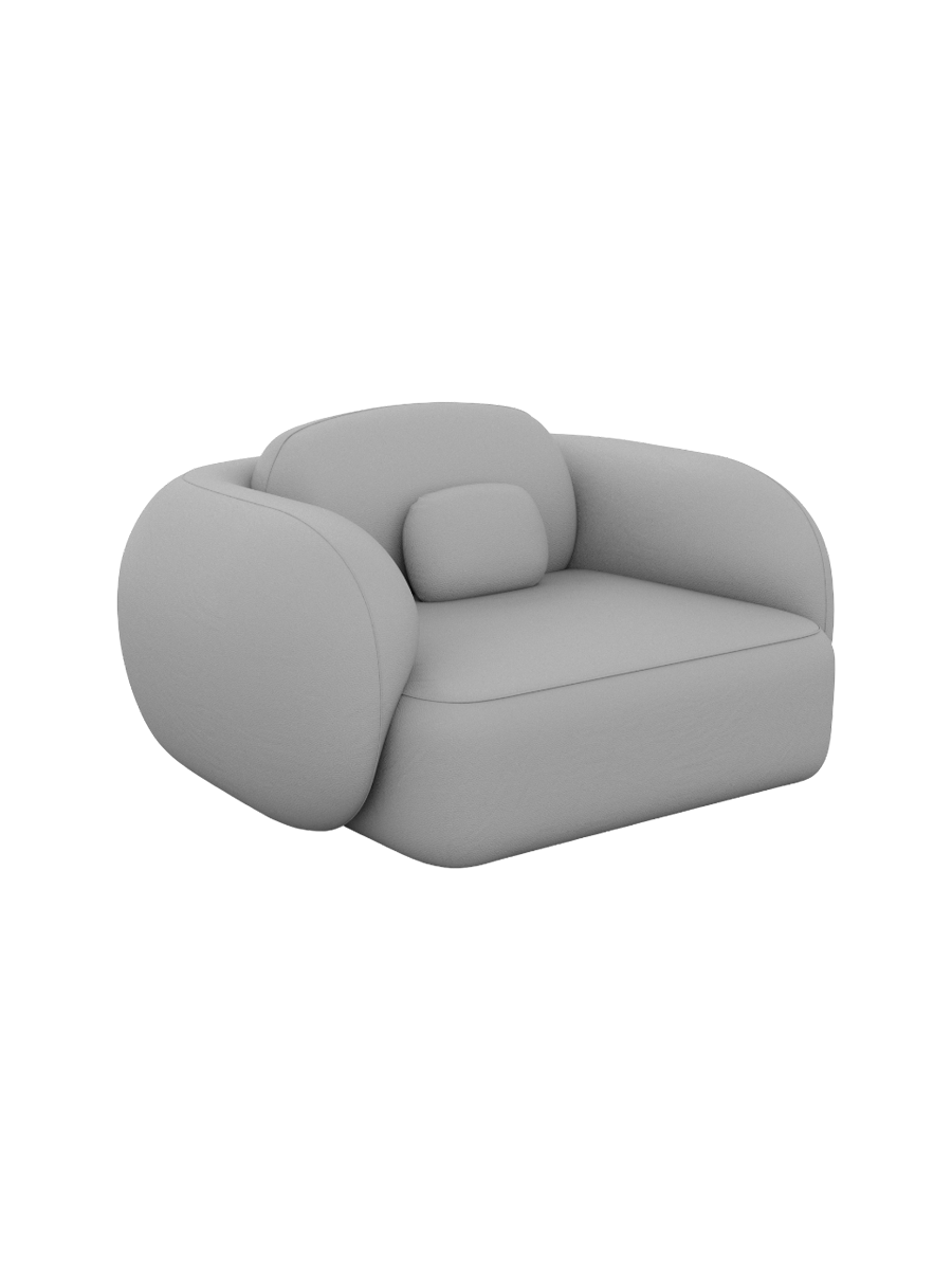 
Design Echtleder Loungesessel „Avella“ - Echtleder Beige