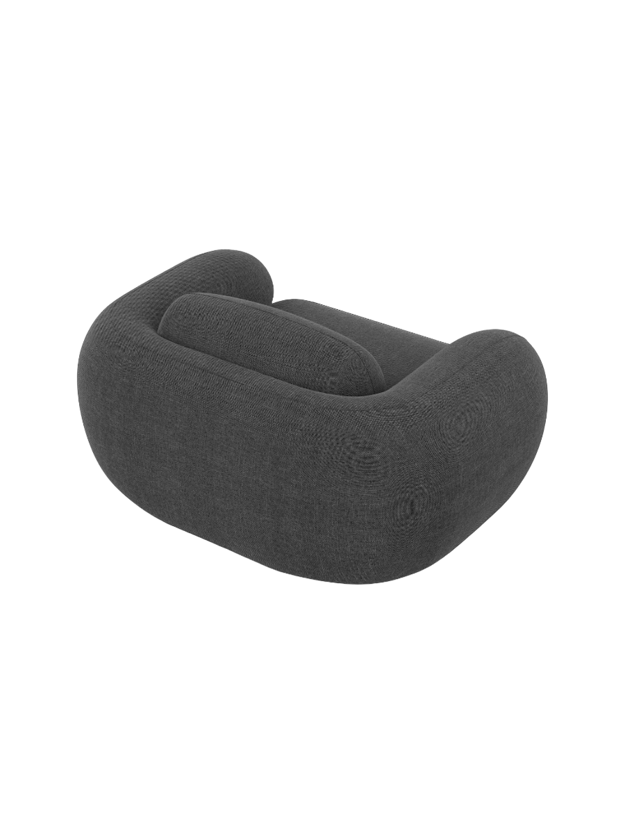
Design Loungesessel „Avella“ mit Strukturstoff-Bezug - Strukturstoff Anthrazit