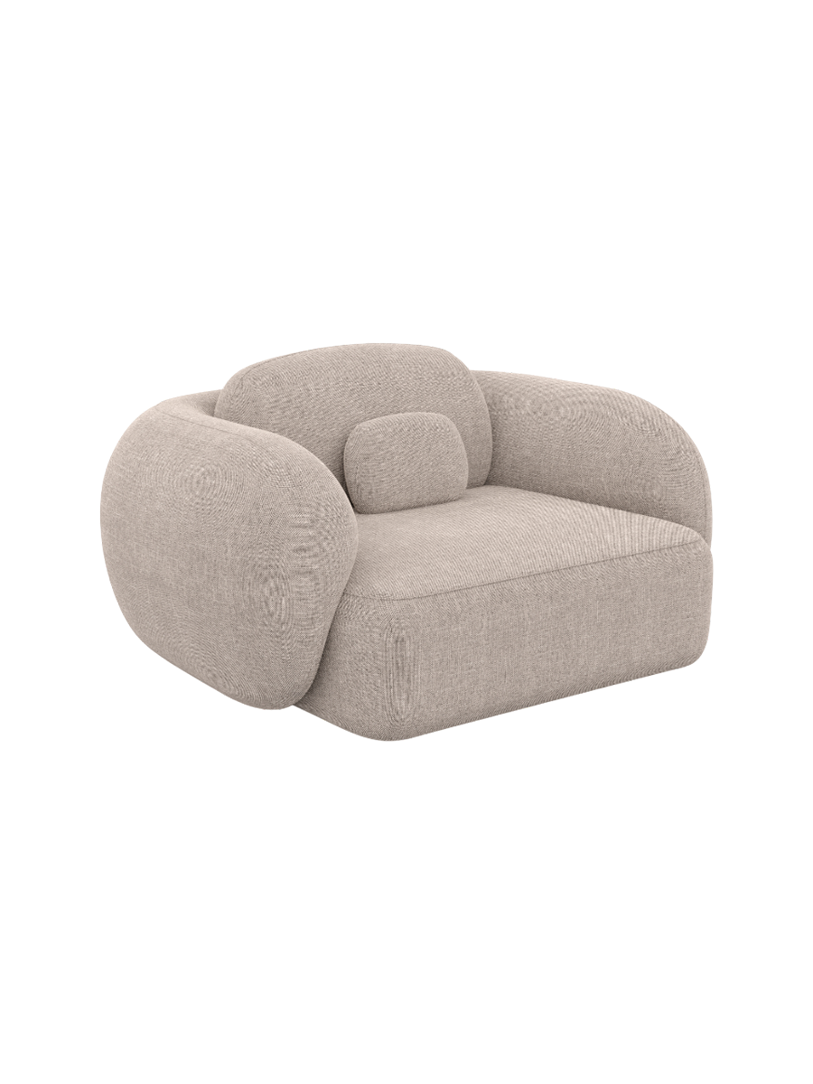 
Design Loungesessel „Avella“ mit Strukturstoff-Bezug - Strukturstoff Anthrazit