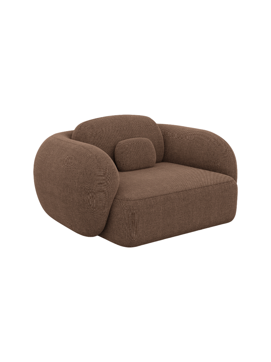 
Design Loungesessel „Avella“ mit Strukturstoff-Bezug - Strukturstoff Anthrazit