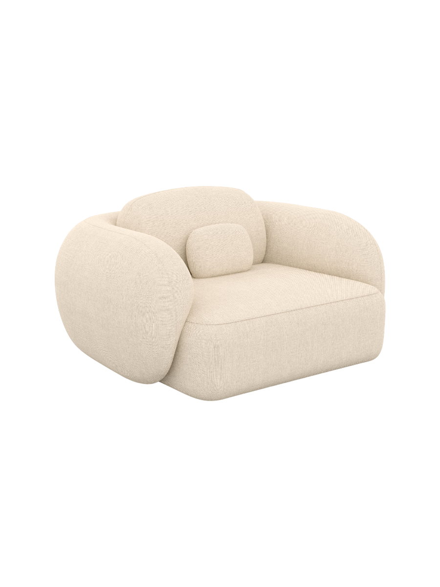 
Design Loungesessel „Avella“ mit Strukturstoff-Bezug - Strukturstoff Anthrazit