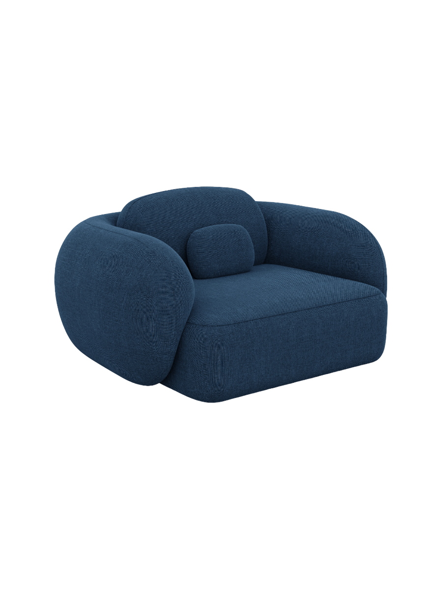 
Design Loungesessel „Avella“ mit Strukturstoff-Bezug - Strukturstoff Anthrazit