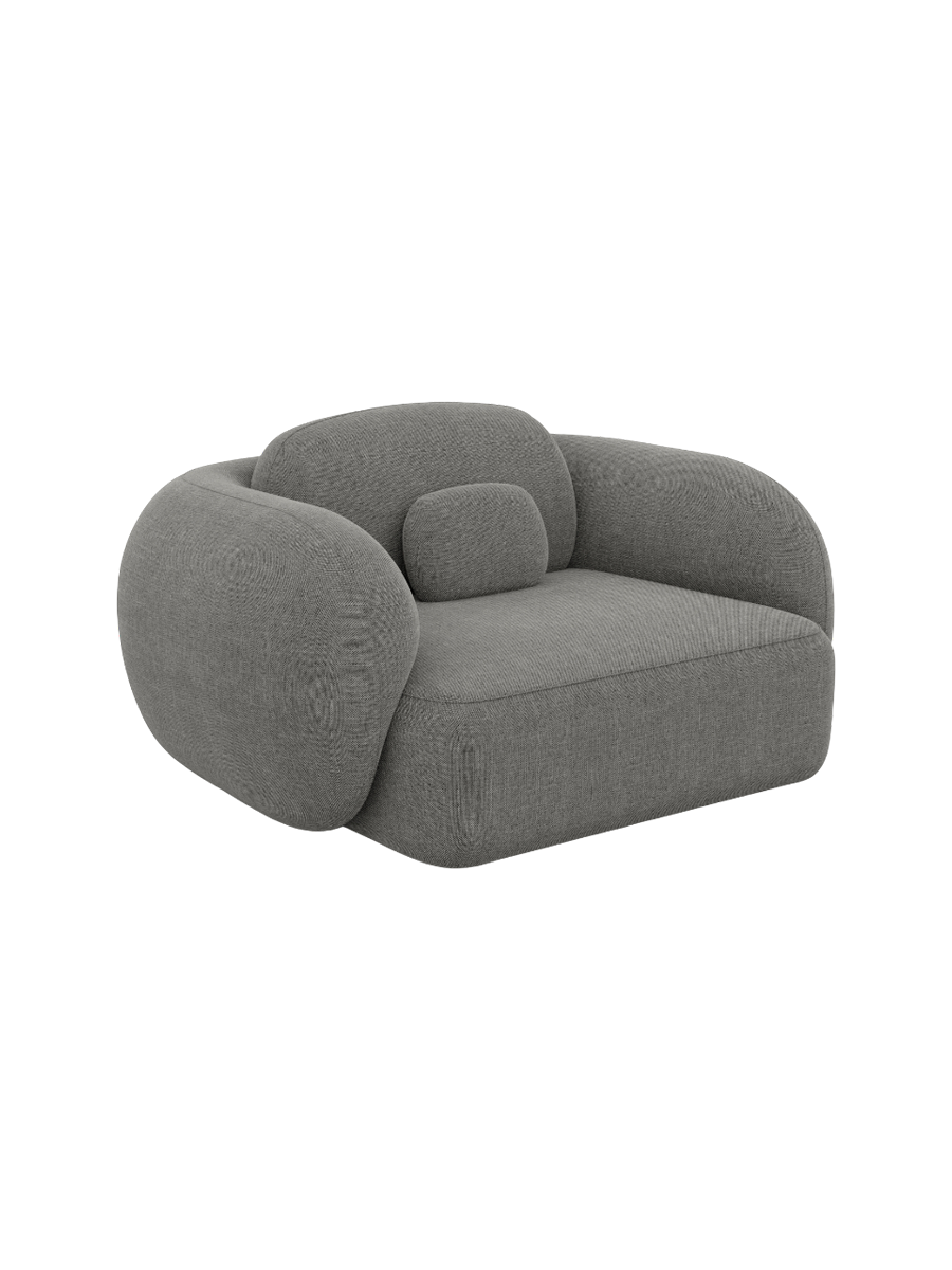 
Design Loungesessel „Avella“ mit Strukturstoff-Bezug - Strukturstoff Anthrazit