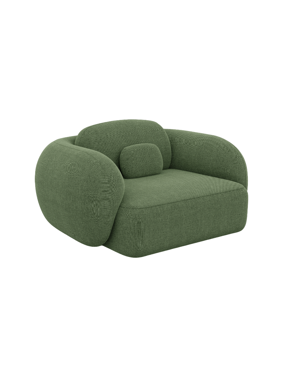 
Design Loungesessel „Avella“ mit Strukturstoff-Bezug - Strukturstoff Anthrazit