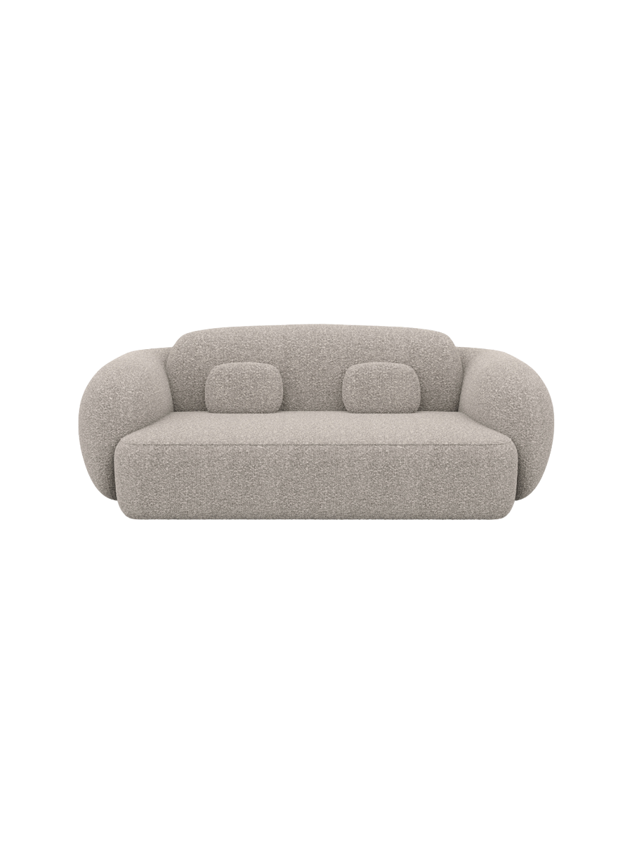 
2-Sitzer Design Sofa „Avella“ mit Bouclé-Bezug - Bouclé Graphit