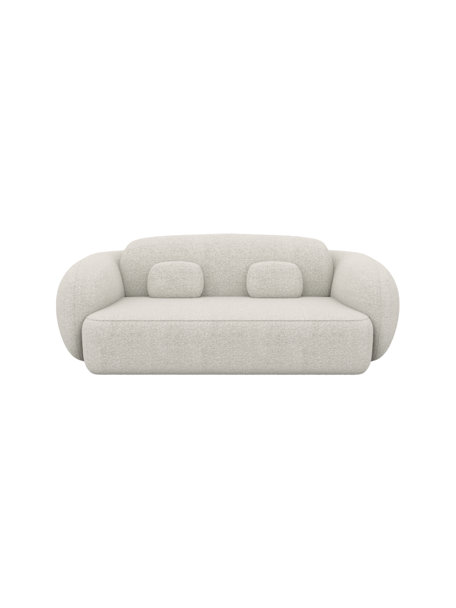 
2-Sitzer Design Sofa „Avella“ mit Bouclé-Bezug - Bouclé Graphit