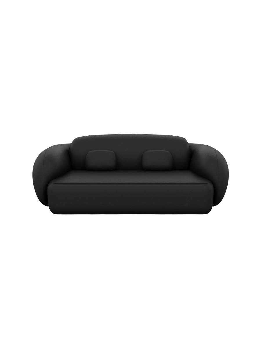 
2-Sitzer Design Echtleder Sofa „Avella“ - Echtleder Beige