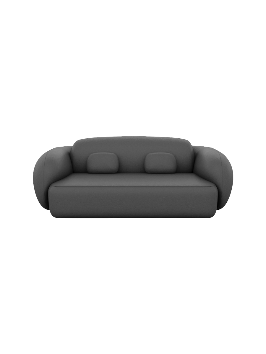 
2-Sitzer Design Echtleder Sofa „Avella“ - Echtleder Beige
