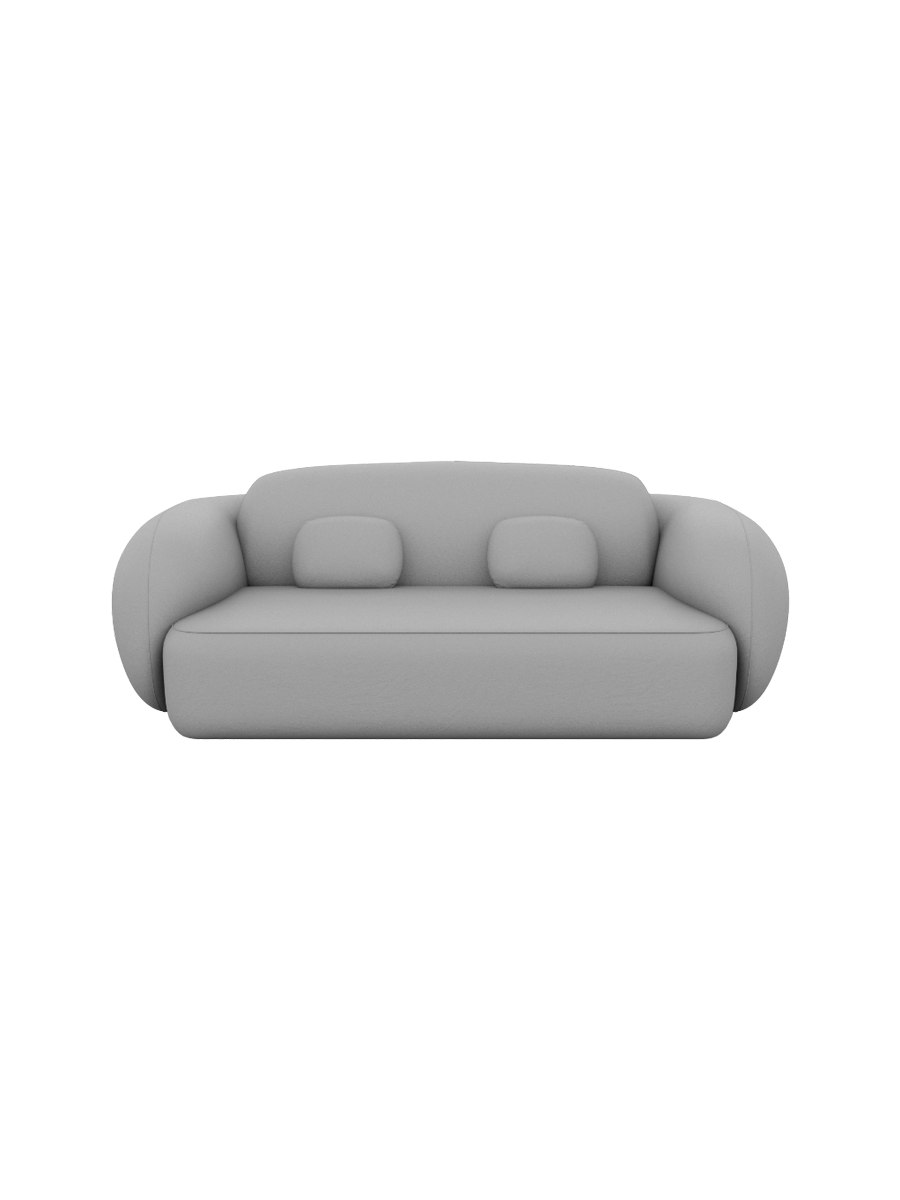 
2-Sitzer Design Echtleder Sofa „Avella“ - Echtleder Beige