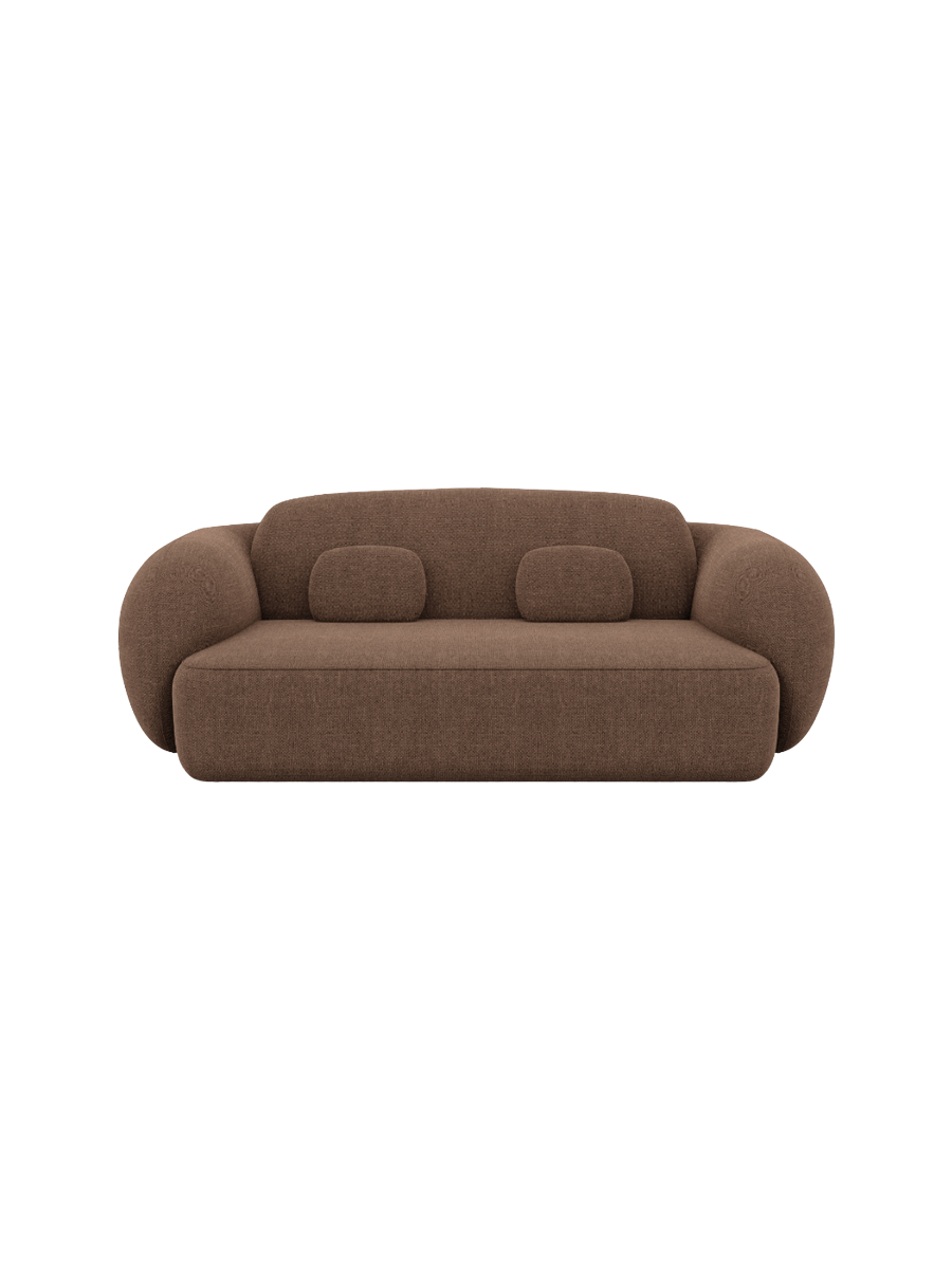 
2-Sitzer Design Sofa „Avella“ mit Strukturstoff-Bezug - Strukturstoff Anthrazit