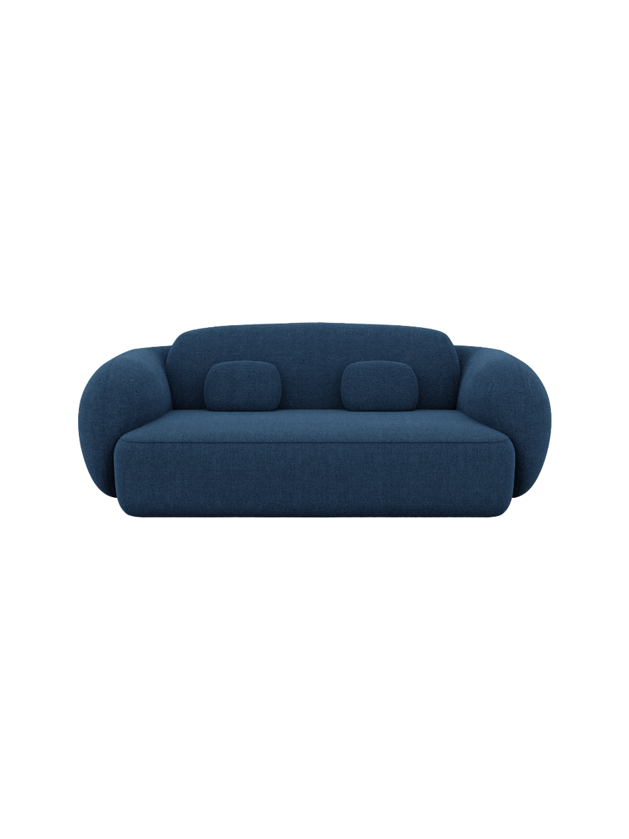 
2-Sitzer Design Sofa „Avella“ mit Strukturstoff-Bezug - Strukturstoff Anthrazit