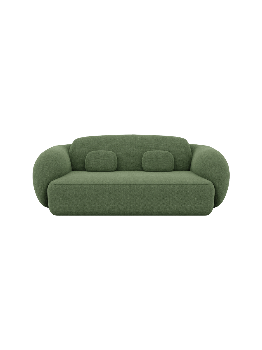 
2-Sitzer Design Sofa „Avella“ mit Strukturstoff-Bezug - Strukturstoff Anthrazit