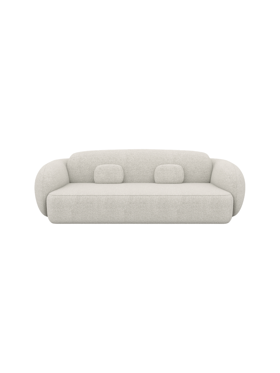 
3-Sitzer Design Sofa „Avella“ mit Bouclé-Bezug - Bouclé Graphit