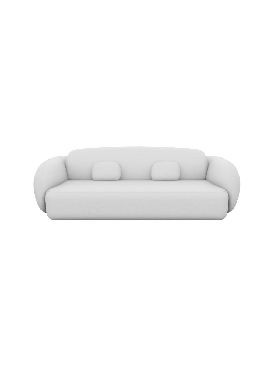 
3-Sitzer Design Echtleder Sofa „Avella“ - Echtleder Beige