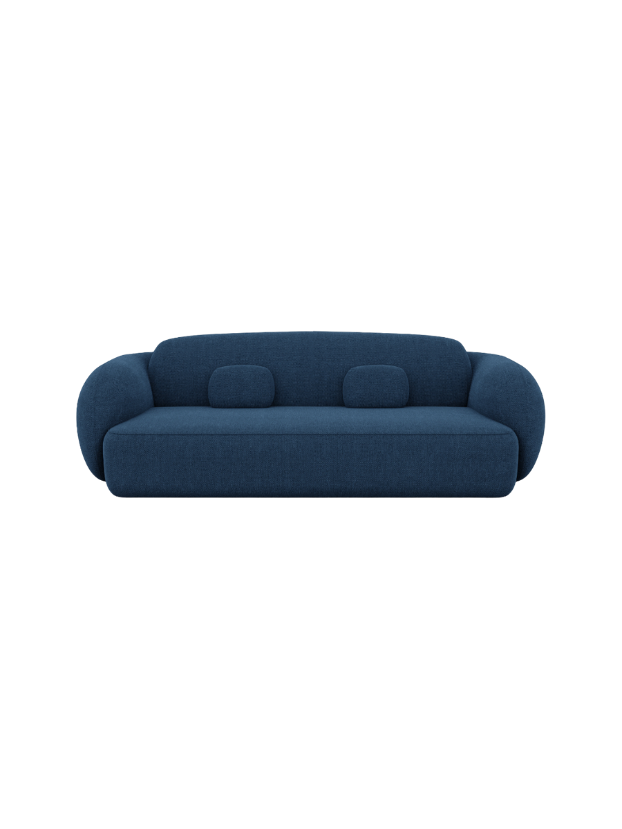 
3-Sitzer Design Sofa „Avella“ mit Strukturstoff-Bezug - Strukturstoff Anthrazit