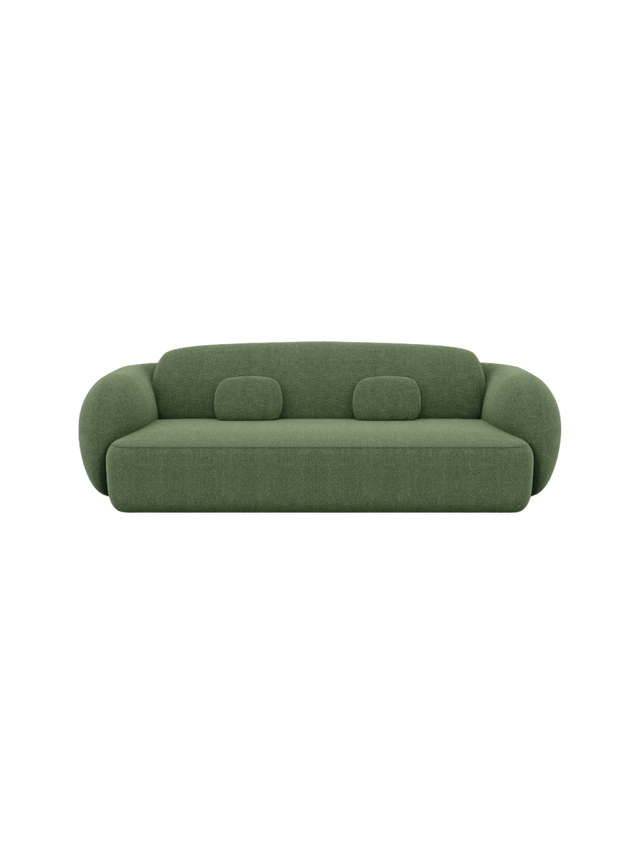 
3-Sitzer Design Sofa „Avella“ mit Strukturstoff-Bezug - Strukturstoff Anthrazit