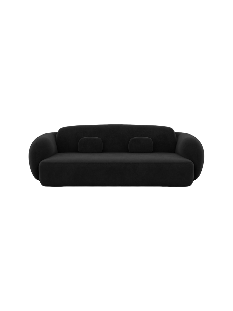 
3-Sitzer Design Sofa „Avella“ mit Samtbezug - Samtbezug Königsblau